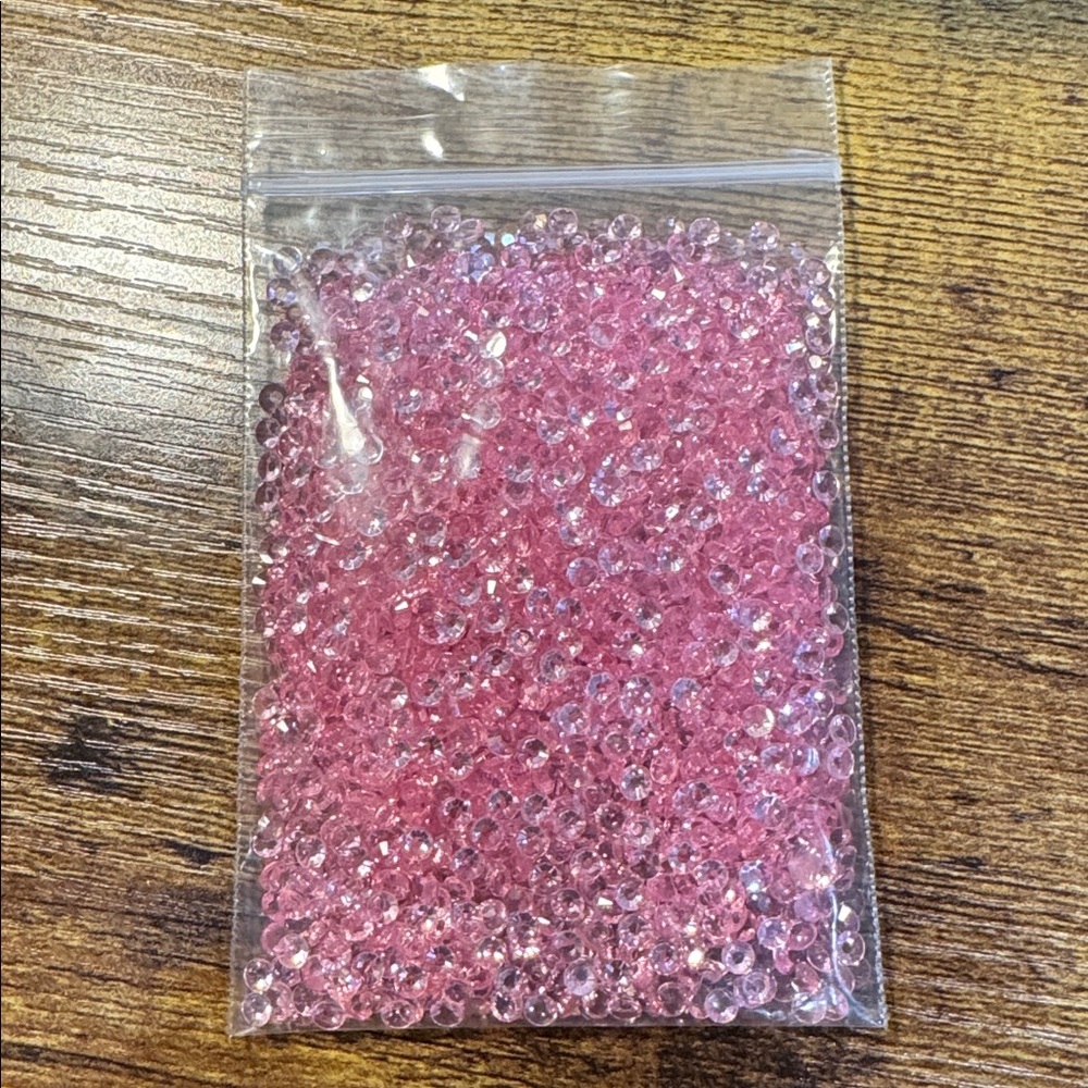 Pink Decorative Glass flat back rhinestones - Picture 2 of 2